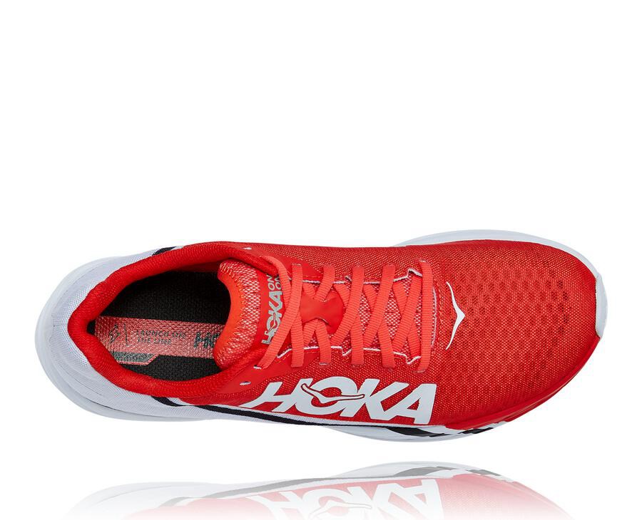 Hoka One One Løbesko Dame - Rocket X - Rød/Hvide - 574601TWN